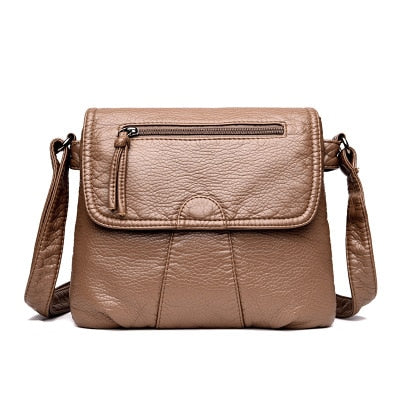 CmetNi Black Small Women Messenger Bag
