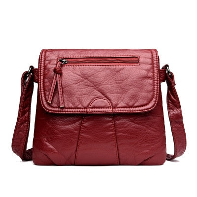 CmetNi Black Small Women Messenger Bag